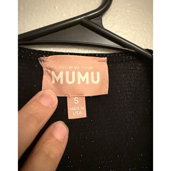 Show Me Your MuMu Martina Wrap Sequin Wide Leg Jumpsuit Sz S Bohochic neutral - Picture 5 of 9